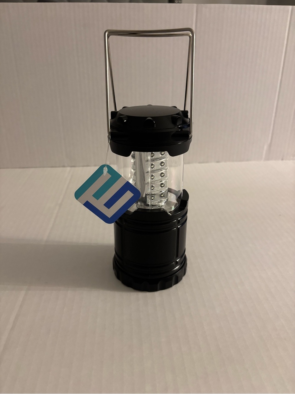 New LED Camping Lantern - Black-Battery Included